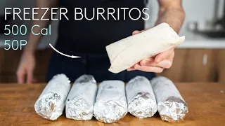 Meal Prep Burritos for the Freezer (Low Calorie High Protein)