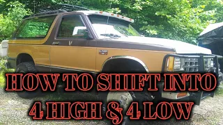 S10 Blazer - How to Shift into 4X4