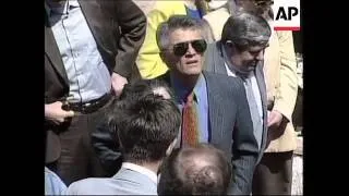 YUGOSLAVIA: UN DELEGATION TOUR DAMAGED CAR FACTORY