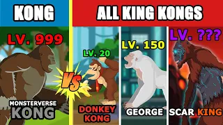 Kong MonsterVerse vs ALL Kong Level Challenge Rampage | Kaiju Animation