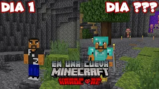 SOBREVIVÍ 100 DÍAS en UNA CUEVA en MINECRAFT HARDCORE 1.18.1