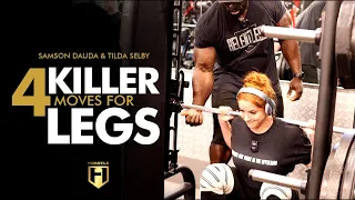 4 Killer Moves for Legs | Samson Dauda & Tilda Selby Leg Workout | HOSSTILE