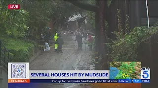 Residents self-evacuate following powerful mudslide in Beverly Glen