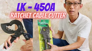 How to use big Ratchet Cable Cutter | LK-450A | Cut up to 400mm2 copper wire only