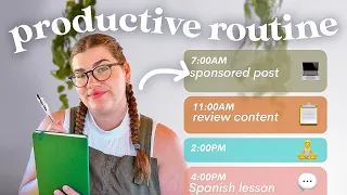 My daily routine for productivity (and balance!) as a full-time creator