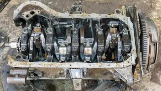 Rebuilding a Volkswagen Full Engine || Repairing a 4-cylinder Volkswagen engine in a local workshop