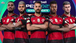 PES 2021 - elenco FLAMENGO ATUALIZADO no eFootball PES 2021 Season Update