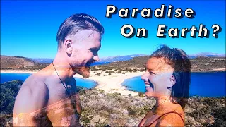 Elafonisos Island | Greece Travel | Van Life Vlog | Simos Paradise Beach | Trying Greek Food