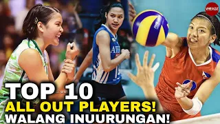 10 Most Competitive Players in Philippine Volleyball |  Mga Players na All Out at Palaban sa Court!