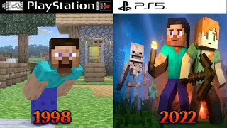Evolution of Minecraft Playstation Games / All Versions(1998 - 2022)