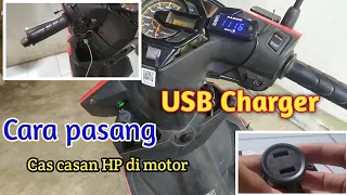 Cara Pasang Casan HP di Motor beat