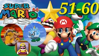 Super Mario 64 DS|Estrellas 51-60| Bowser 2|Desbloqueo de Wario| Español Latino|Mundos: 3,4,5,8 y 9