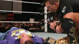 Raw: The Miz lays out John Cena with a People's Elbow