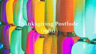 Wilbur Held — Thanksgiving Postlude (1981) for organ