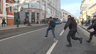 Задержания в центре Москвы