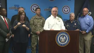 Governor John Bel Edwards warns of dangers of storm system, tornadic activity