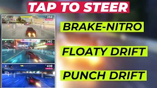 Tap To Steer - How To Perform Brake Nitro Trick, Floaty Drift & Punch Drift | Asphalt 9 Legends