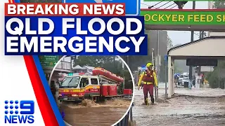 Flood emergency as waters rapidly rise across south-east Queensland | Weather | 9 News Australia