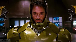 Tony Stark becomes Gold Man (Iron Man with a golden suit)