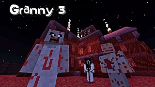 GRANNY 3 NIGHTMARE MODE MINECRAFT GAMEPLAY