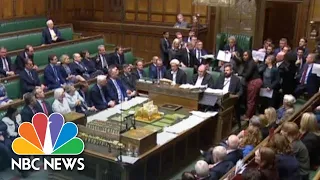 Raucous Scenes As 'Silenced' Lawmakers Protest Parliament's Suspension Ahead Of Brexit | NBC News