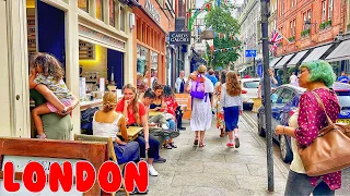London West End Streets Walking Tour - 4k HDR, SEP 2022
