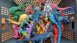 Hunting found jurassic world evolution toys : t-rex, mosasaurus, allosaurus, indominus rex