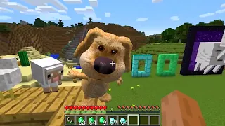TALKING BEN chooses WHO TO SAVE SHEEP AND WOLF or DIAMONDS in MINECRAFT