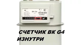 Газовый счетчик ВК G4 устройство и остановка.