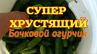 КВАШЕНЫЕ, ХРУСТЯЩИЕ ОГУРЦЫ ХОЛОДНОЙ ВОДОЙ НА ДЛИТЕЛЬНОЕ ХРАНЕНИЕ. Засолка в бочке.