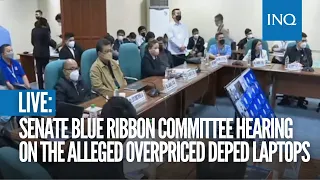 LIVE: Senate Blue Ribbon Committee hearing on the alleged overpriced and outdated DepEd laptops
