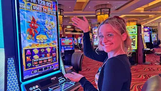 She Needed To Play This Vegas Slot!