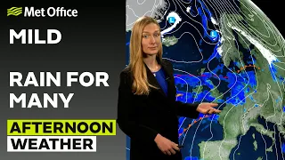 14/02/24 –Wet for the next few days – Afternoon Weather Forecast UK – Met Office Weather