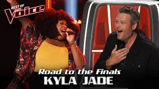 Jennifer Hudson's Background singer SLAYS The Voice Stage! | Road to The Voice Finals