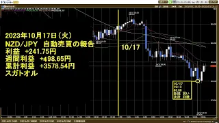 2023年10月17日の報告と雑談　松井証券でFX(NZD/JPY)自動売買) の報告等、ご参考に。雑談は「スマホの保護フィルム」「休みについて」等です。世界が平和でありますように！