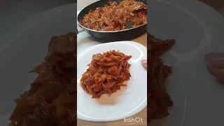 Тушеная капуста с мясом😋