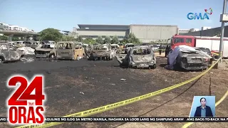 18 sasakyang nakaparada sa outdoor parking lot ng NAIA Terminal 3, natupok | 24 Oras