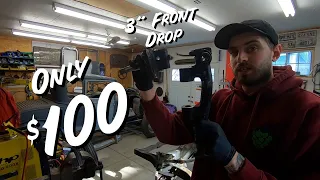 How to Flip Shoebox Ford Uprights and Spindles For A 3" Drop