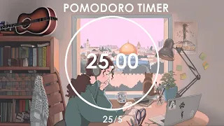 2-Hour Study With Me | 25/5 Pomodoro Timer | Relaxing | Chill Lofi Beat | Day 26