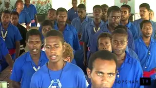 Novices of the Melanesian Brotherhood sing 'Jisas Yu Holem Hand Blong Mi'