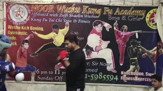 Wushu Chinies kickboxing Fight in Noor Fight Club Metroville Karachi Pakistan 03215985594