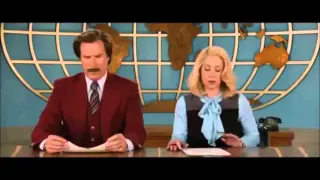 Anchorman 1, 2: ron burgundy warming up