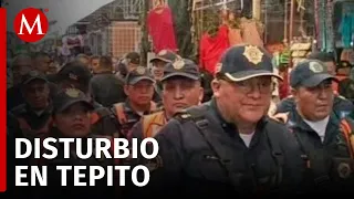 Realizan intenso operativo de seguridad en Tepito, tras reportarse un disturbio con un arma de fuego