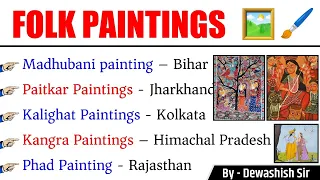 Folk Painting Of India | Art & Culture | History | Madhubani , Warli  etc | Dewashish Sir