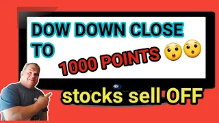 Dow Down Close to 1000 POINTS - Told you SO ! STOCK MARKET CORRECTION SEPTEMBER 2021