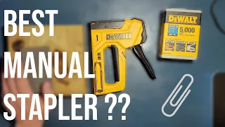 DEWALT manual stapler review