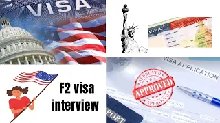 USA F2 visa interview questions and answers 🇺🇸