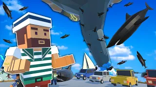 MASSIVE SHARKNADO DESTROYS BEACH & SHIPS! - Tiny Town VR - Valve Index Virtual Reality