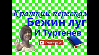 Краткий пересказ И.Тургенев "Бежин луг". Записки охотника