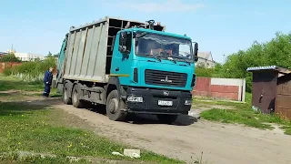 Мусоровоз биомех завод собирает в городе Полоцк 3 часть